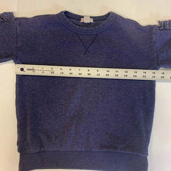 Crewcuts Everyday Girls Ruffle Sleeve Crew Neck Long Sleeve Sweatshirt Size 6-7 - Picture 7 of 9